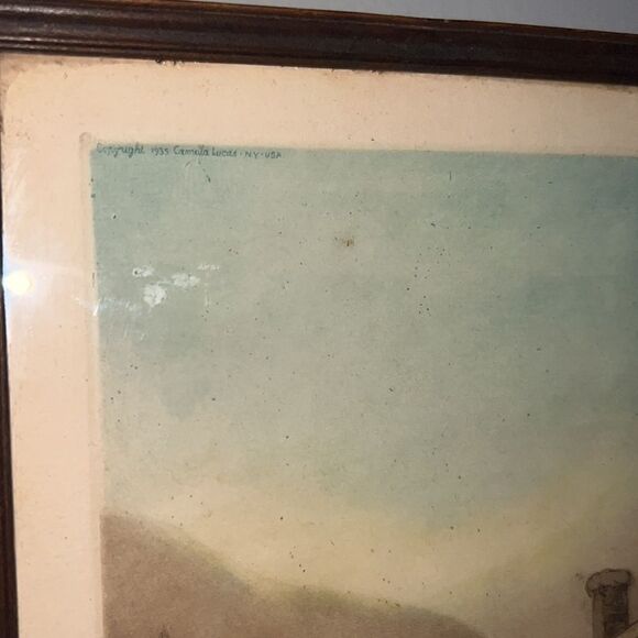 Original 1935 signed print Le Chalet - Picture 5 of 8